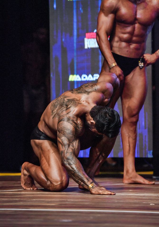 Momento no palco
